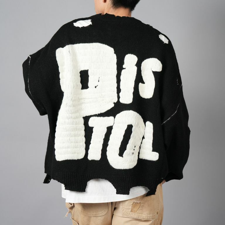 SAINT Mxxxxxx SP_CREW KNIT / I AM A / BLK - PRE ORDER ITEM (預訂中)