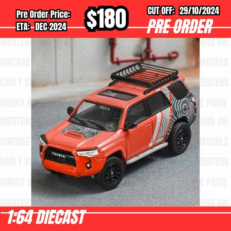 PO-$180 * GCD * 1:64 Toyota 4 Runner N280 Orange Livery LHD [OD26/10]