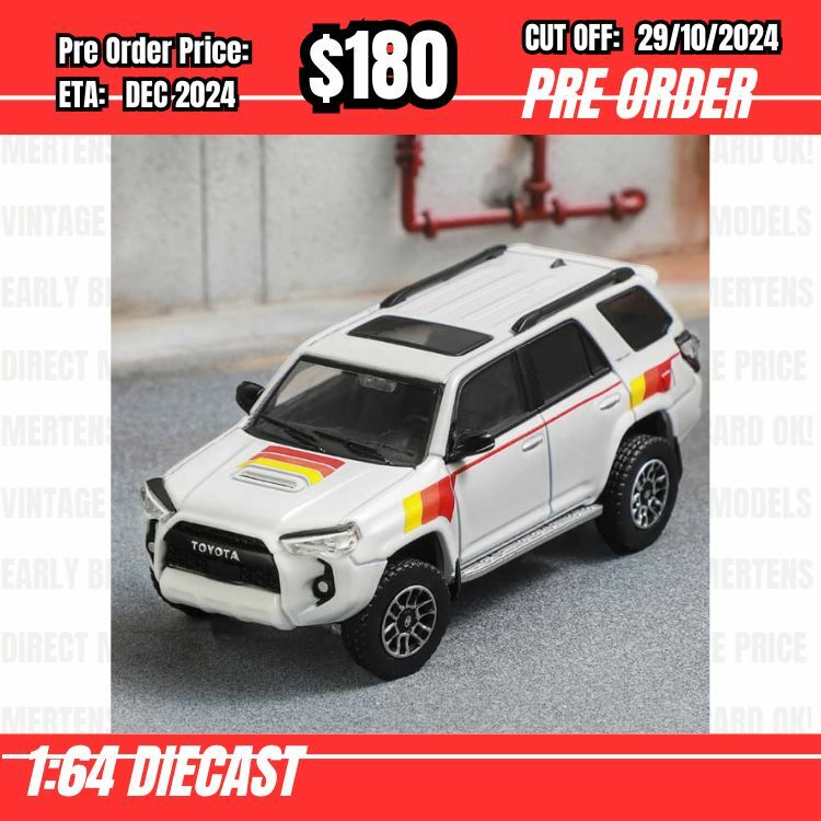 PO-$180 * GCD * 1:64 Toyota 4 Runner N280 White TRD LHD [OD26/10]