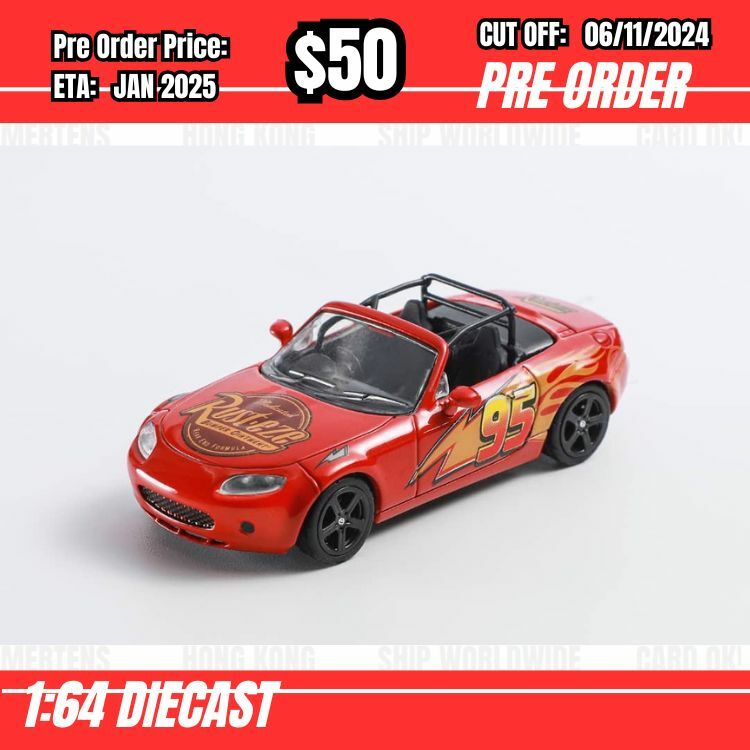 PO-$50  * DCT * 1:64 Mazda MX-5 NC Track Version Rusteze Red [OD26/10]