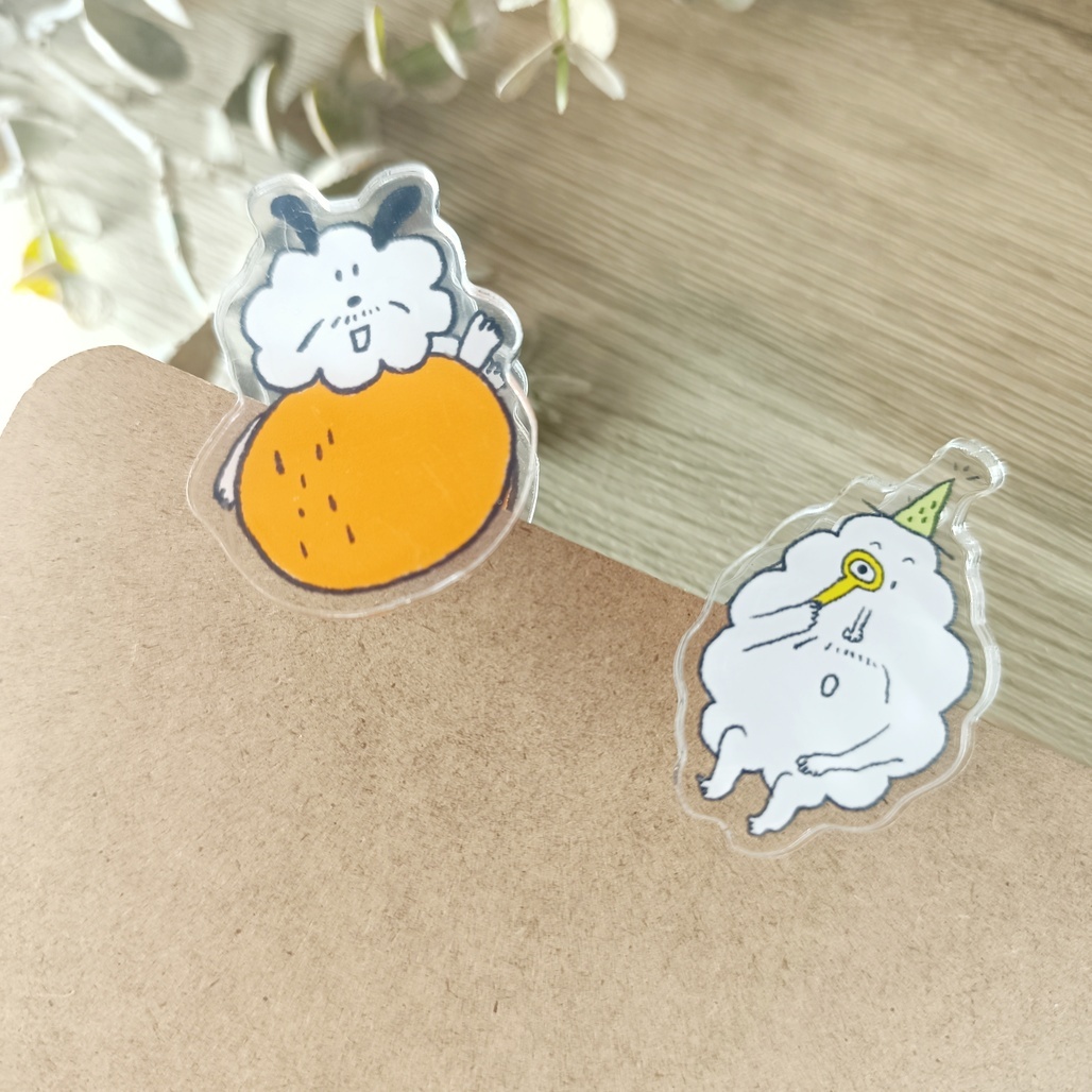 紙山洞．壓克力夾子 爆米花爺爺&瑞斯