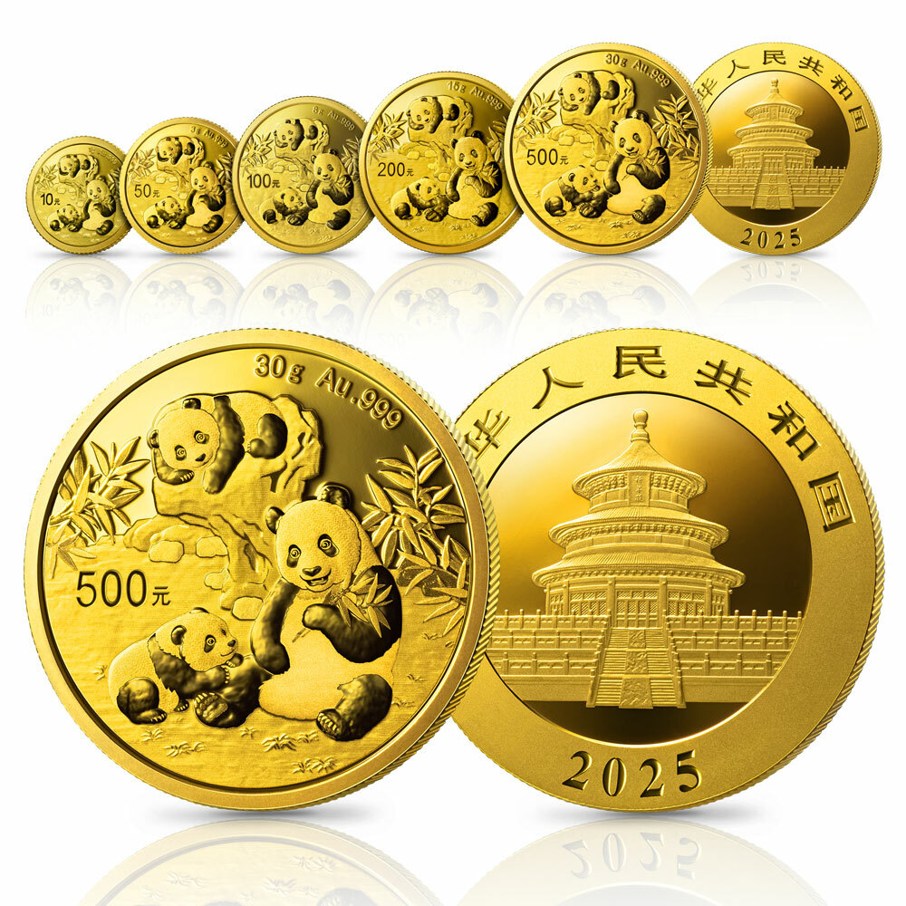 2025版熊貓投資金幣5V套裝