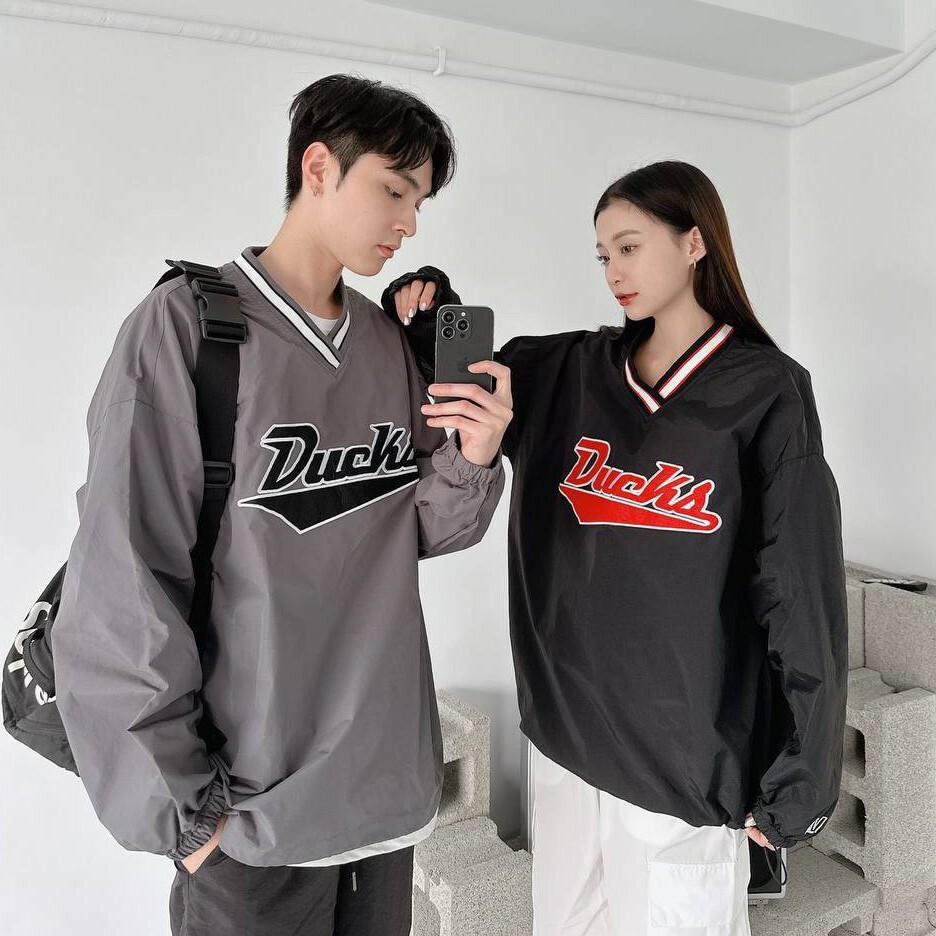 道奇隊撞色V領防風上衣 (3colors)