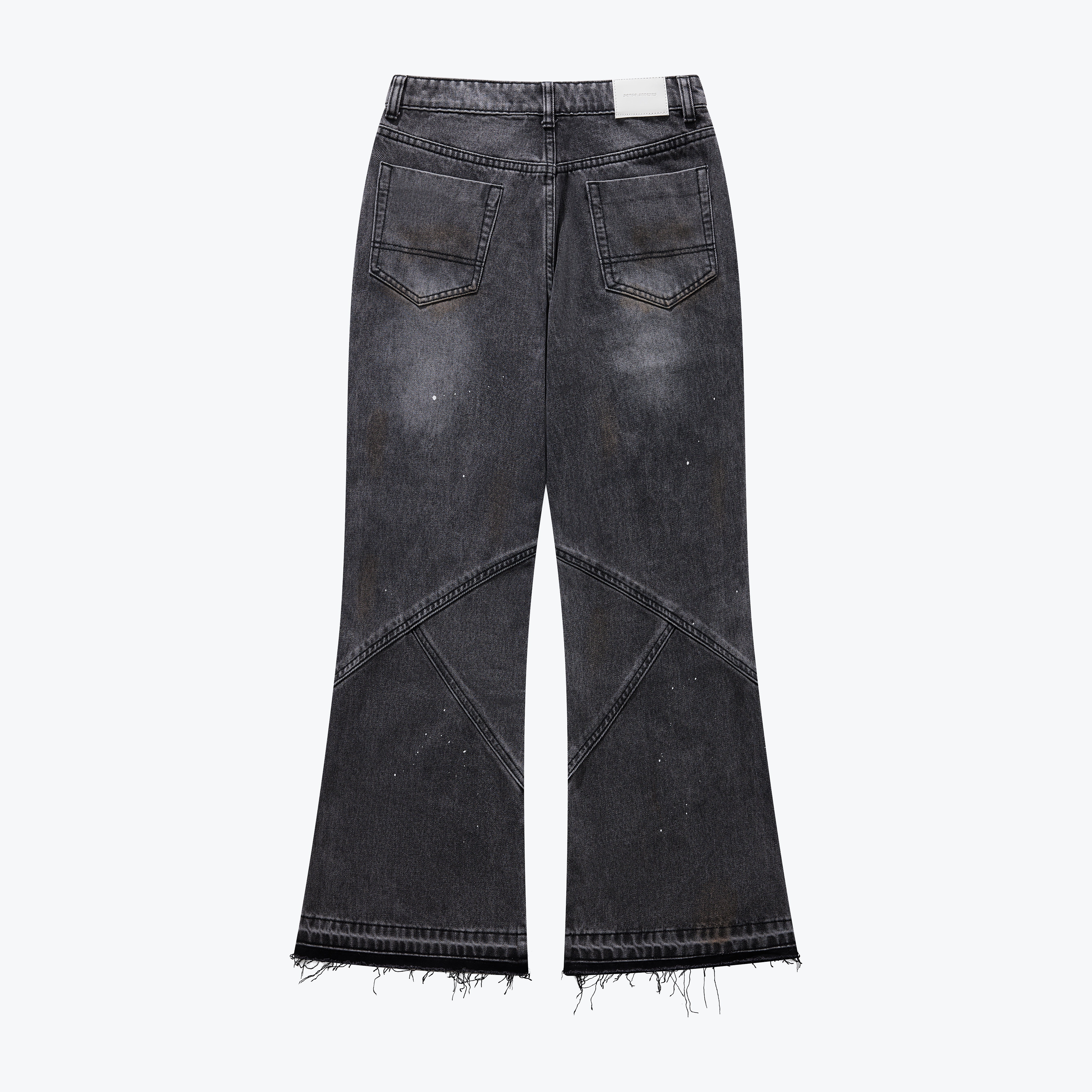 [現貨] Sense UNISEX Double Knee Bootcut And Flare Jeans Black Grey | L24-26DG