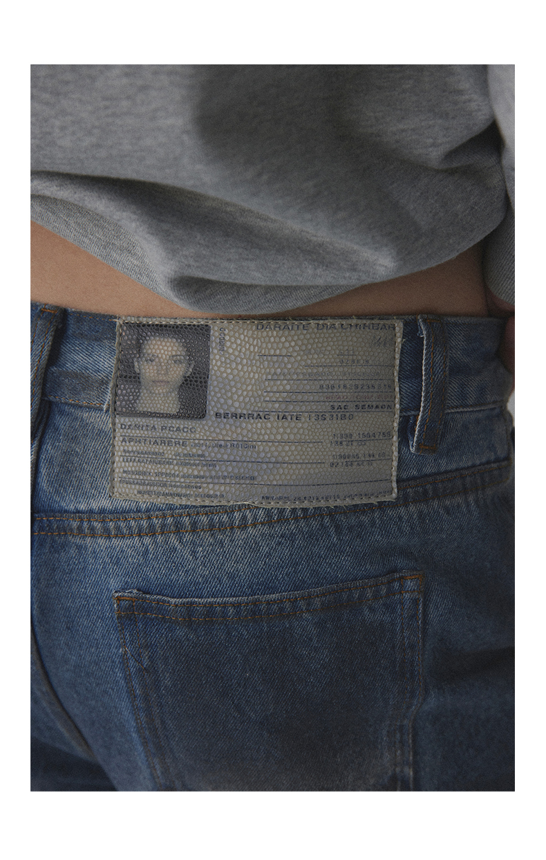 CONP 遺失的ID CARD 污漬牛仔褲