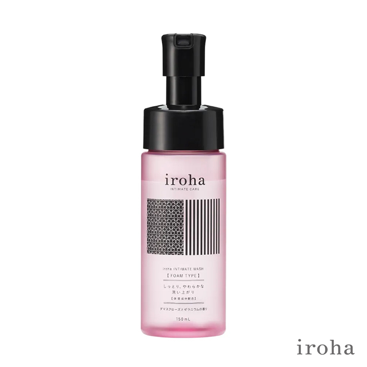 iroha INTIMATE WASH 依柔華私密沐浴乳 泡沫型-150ml 【大馬士革薔薇+洋葵】