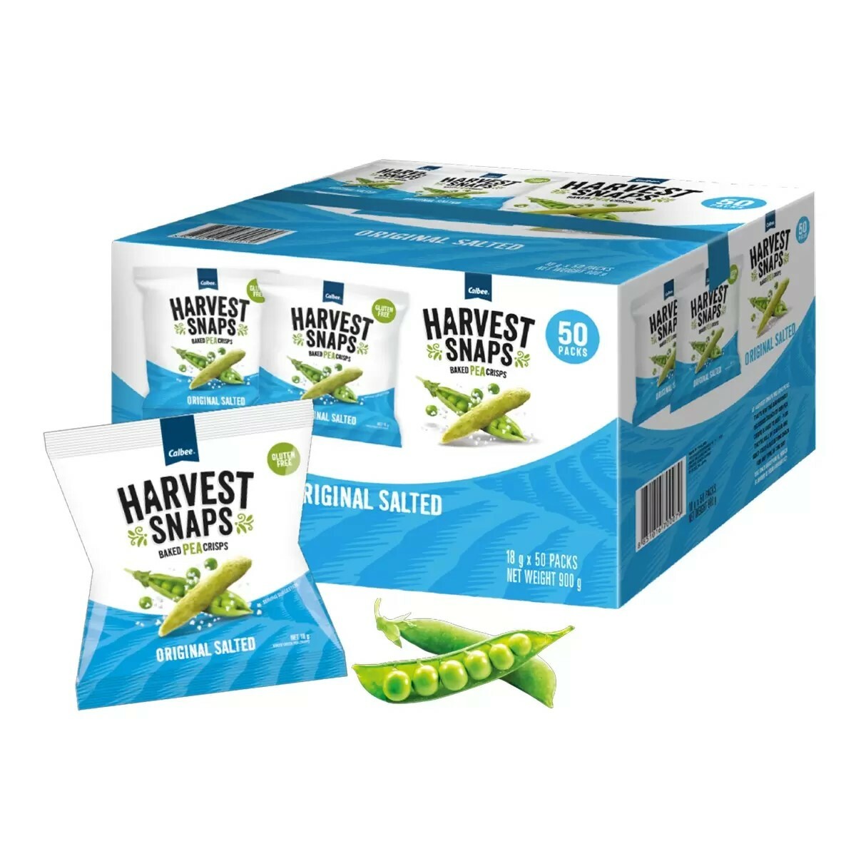台灣 好市多 Calbee Harvest Snaps 鹽味豌豆脆果 900公克 (✈️直送香港✈️運費到付)