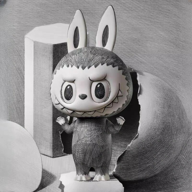 POP MART 泡泡瑪特 MEGA LABUBU 400% 1000% 素描 公仔 拉布布 -泡泡瑪特城市樂園