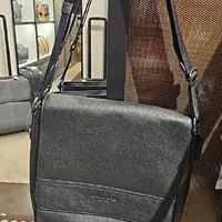 [S] COACH 4007 HSTN MAP BAG LTHR,QB/BLACK, 193971884189 (SCO995)