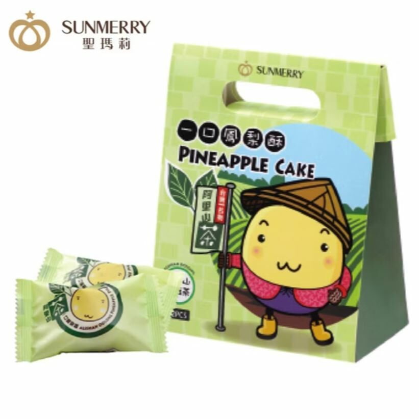 台灣 伴手禮 聖瑪莉 一口烏龍茶酥12入-三角禮盒 (✈️直送香港✈️運費到付)