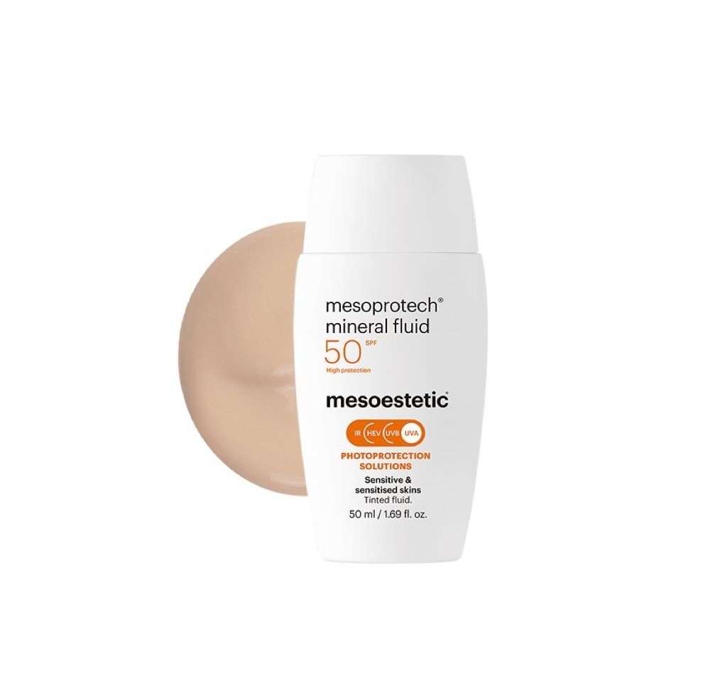 mesoestetic Mesoprotech® Mineral Fluid SPF50 全物理光子防曬乳 (自然膚色)  50ml