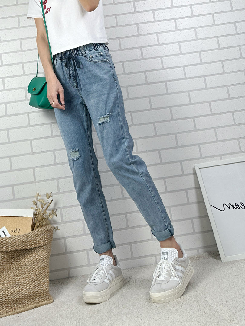 雪花水洗刷破哈倫褲 ⚡️搶現貨⚡️