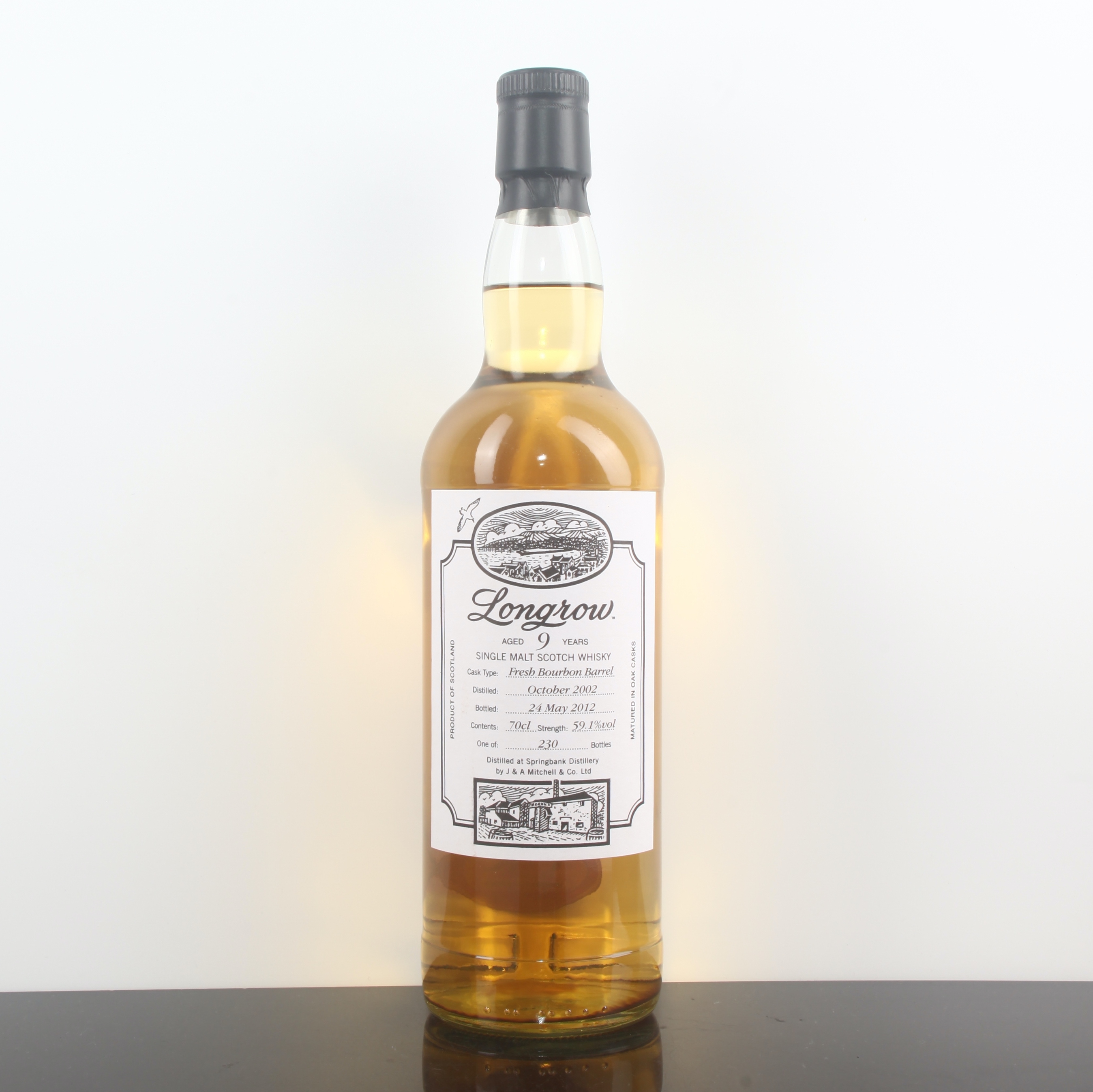 Longrow (Springbank)2002 9YO Fresh Bourbon Barrel 59.1%