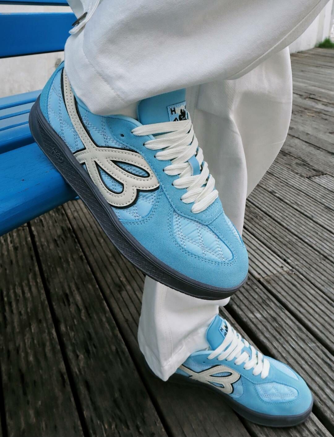 【代購】HBD x WE FLOWER 小花鞋 隨性藍 天空藍 德訓鞋