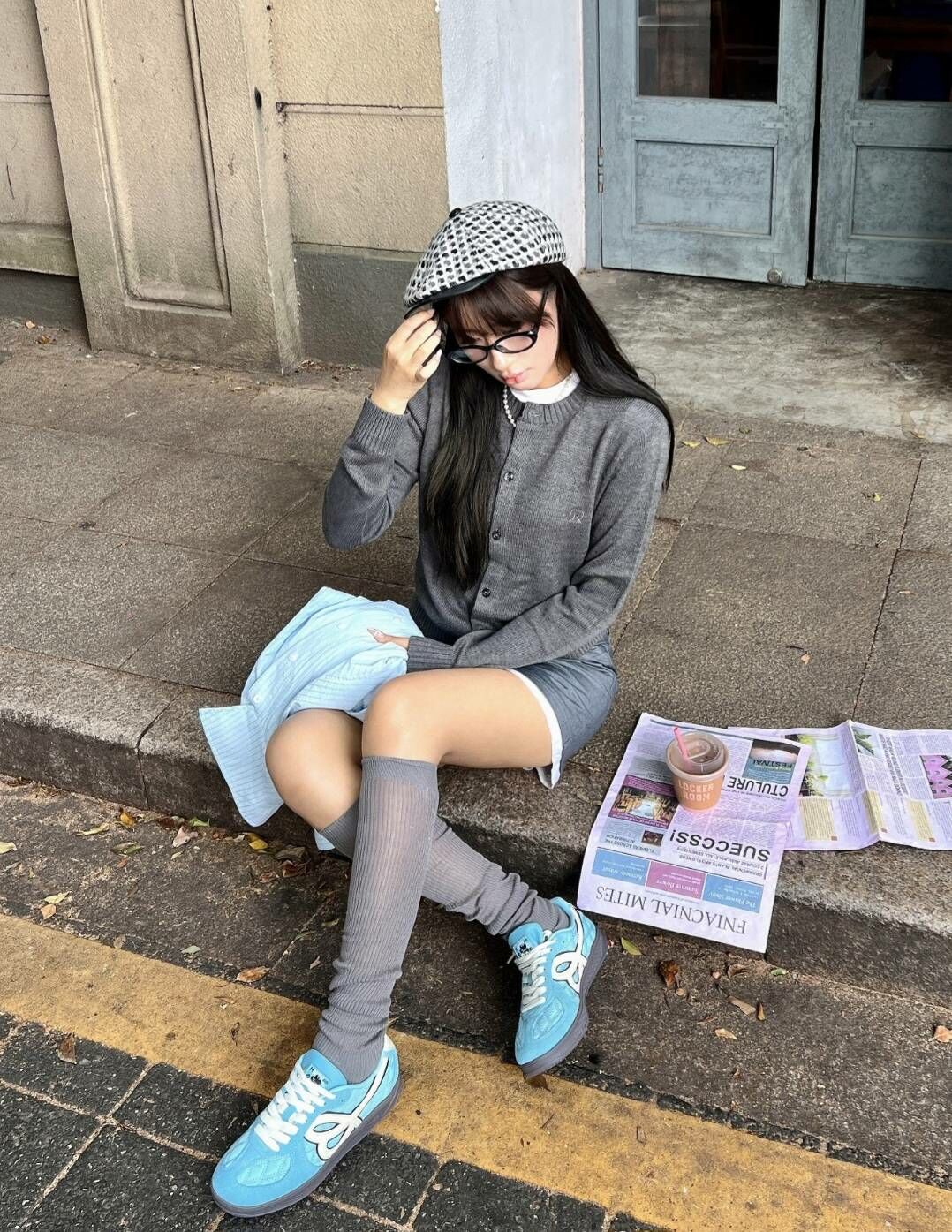 【代購】HBD x WE FLOWER 小花鞋 隨性藍 天空藍 德訓鞋