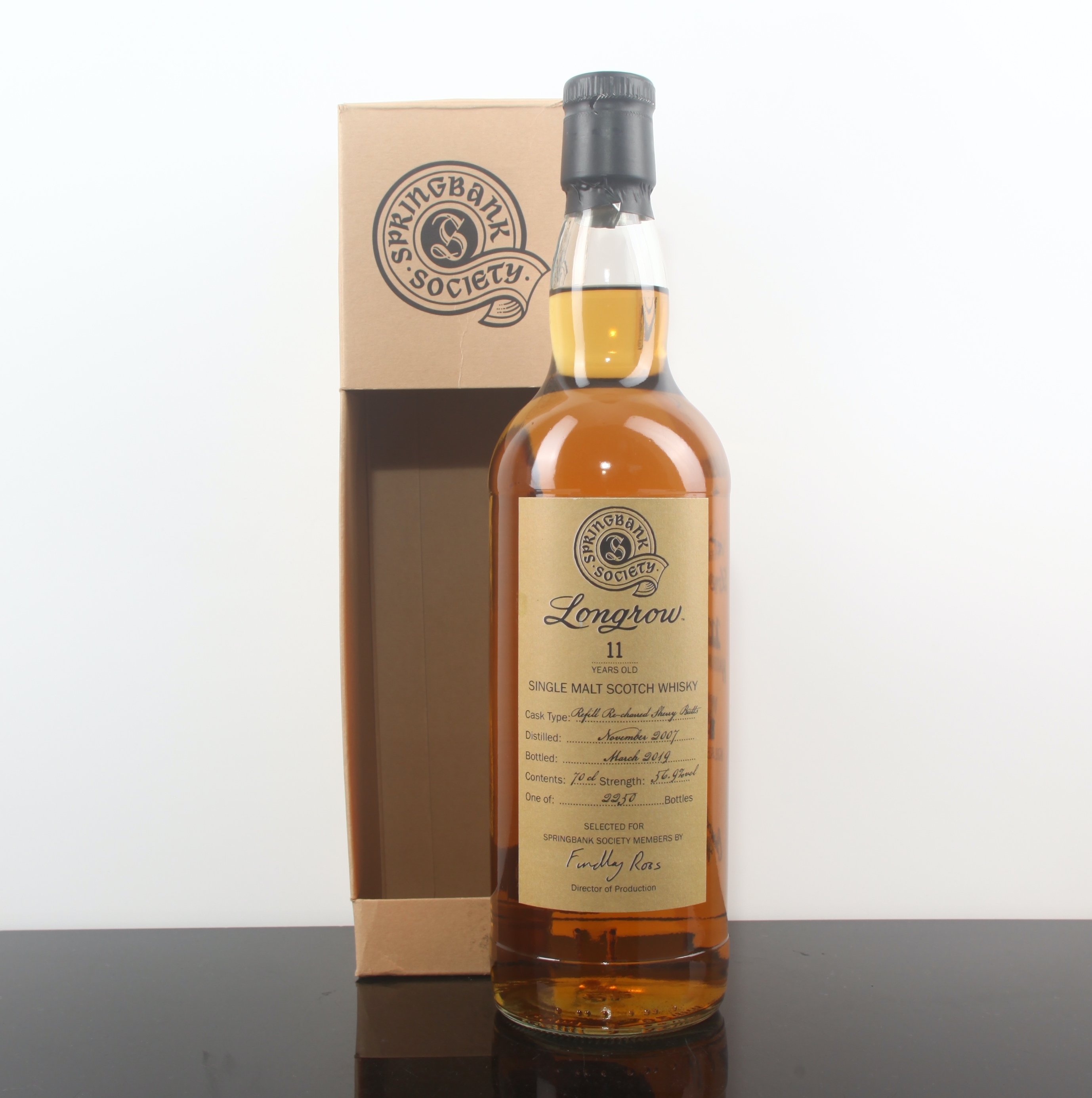 Longrow 2007 11YO (Springbank Society) 56.9% Refill Re-Charred Sherry Butt