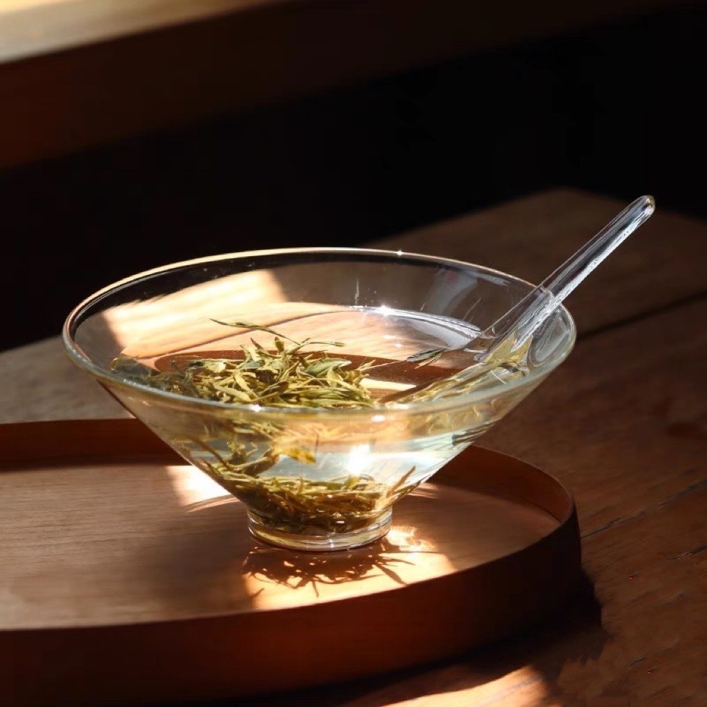 日式玻璃泡茶碗勺套裝