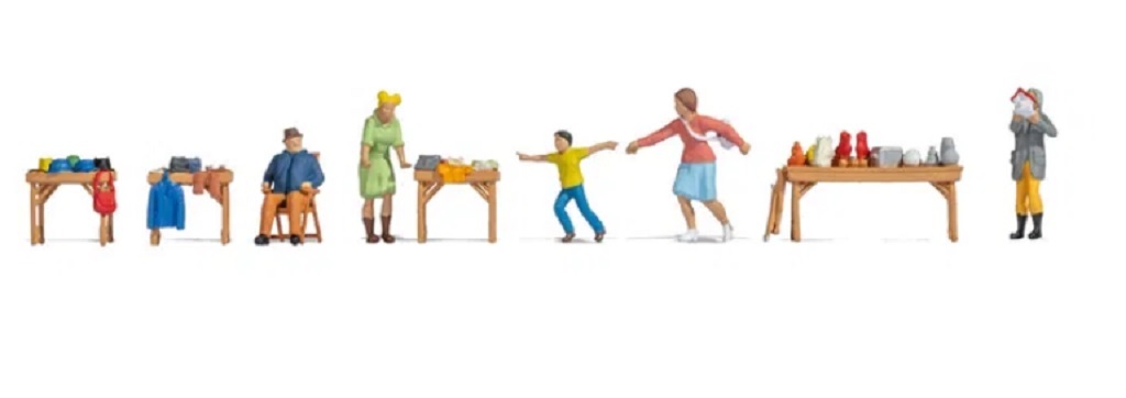 Noch 16281 HO規 Flea Market 跳蚤市場主題人物套裝