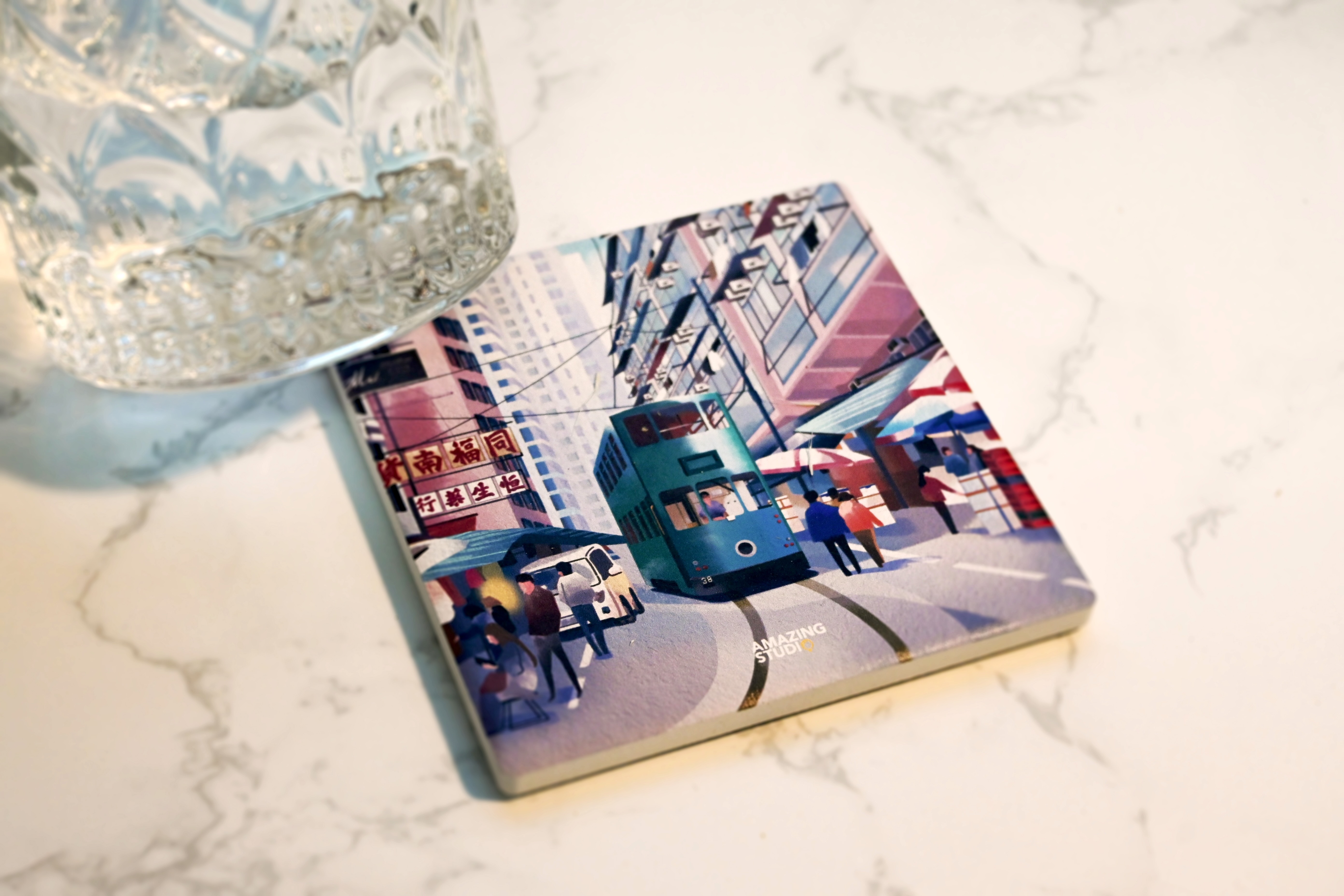 【香港地 - 電車 】 杯墊丨Amazing Studio
