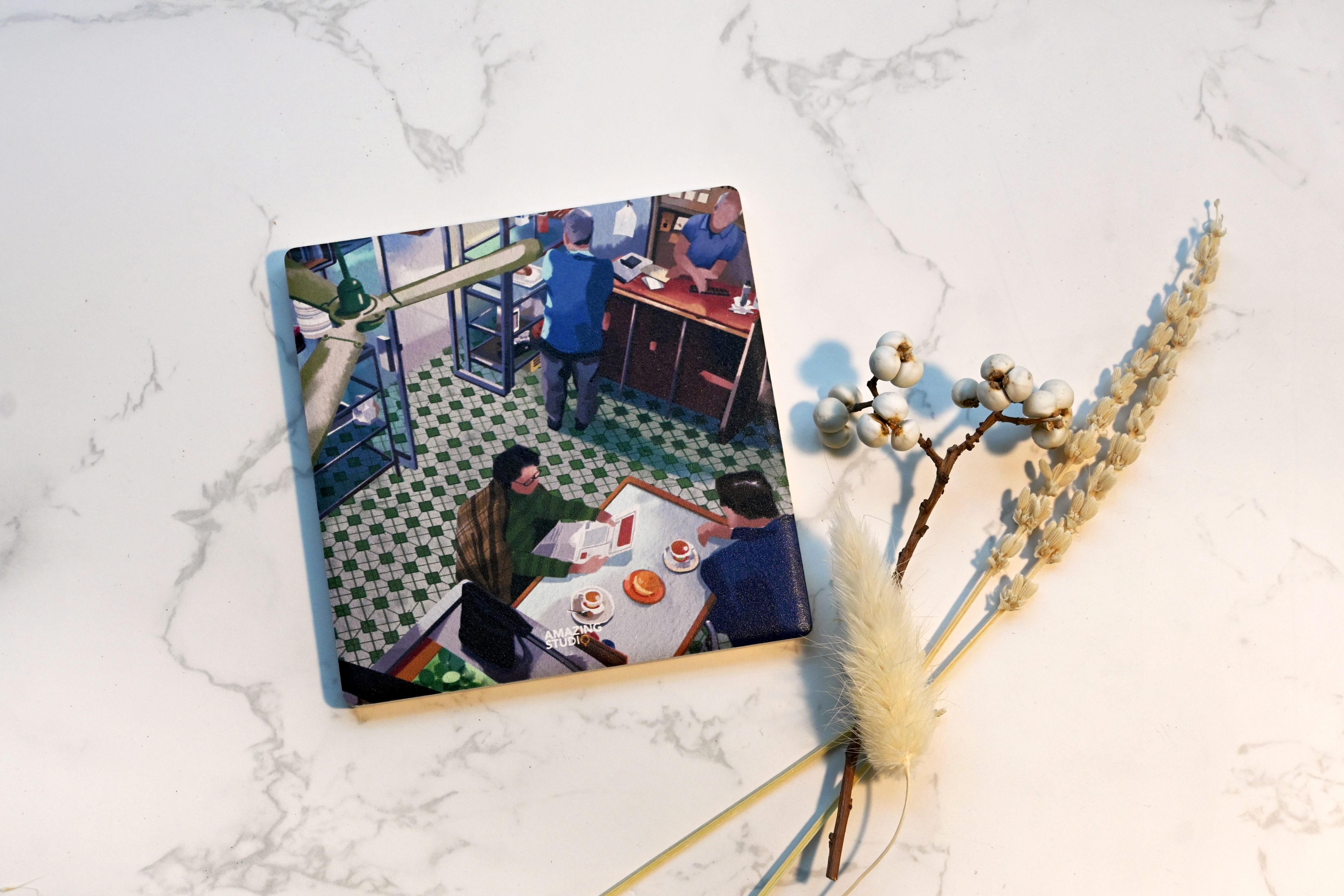 【香港地 - 茶餐廳 】 杯墊丨Amazing Studio