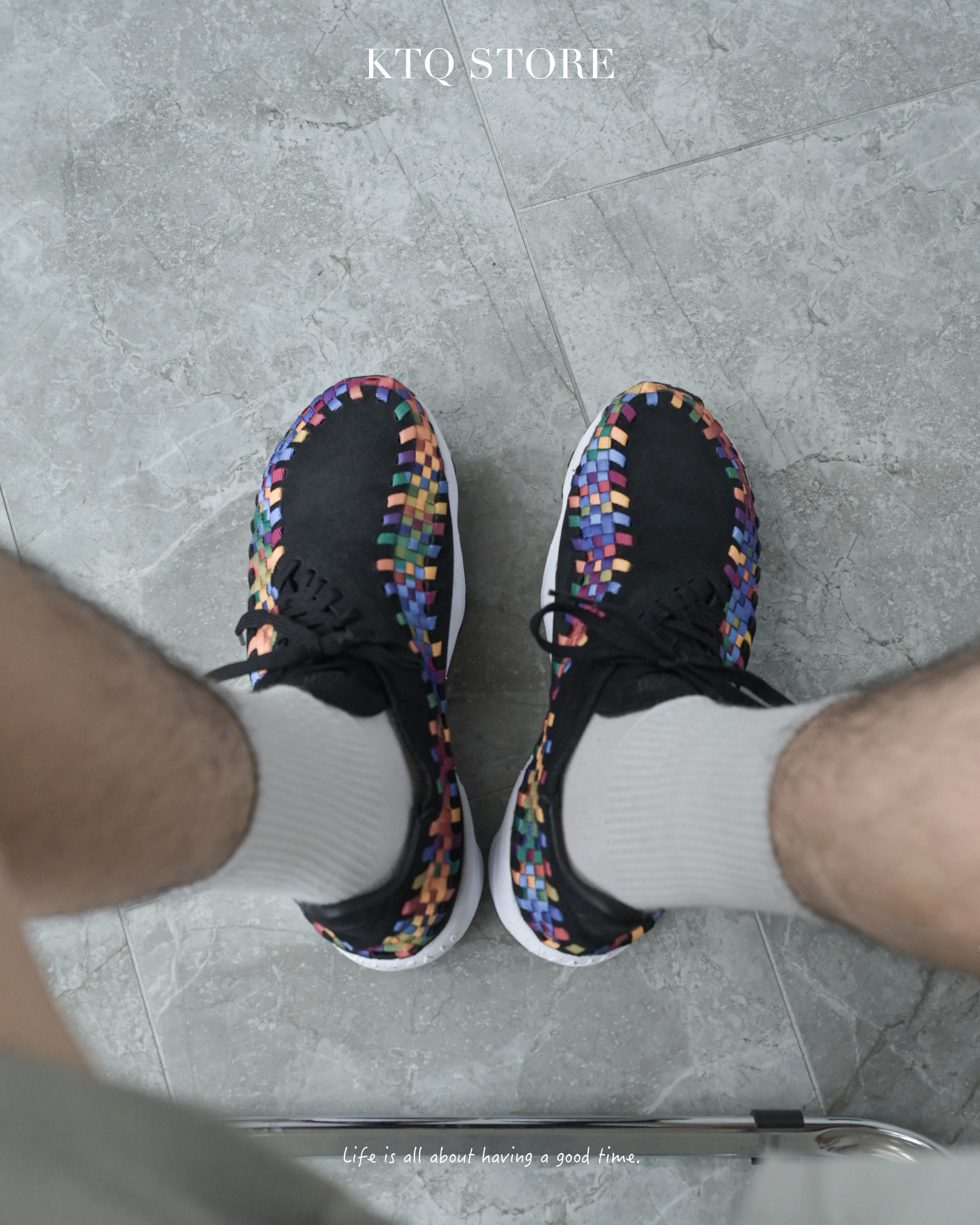 KTQ STORE ‧ Air Footscape Woven Black and Multi-Colour 編織鞋 FB1959-002