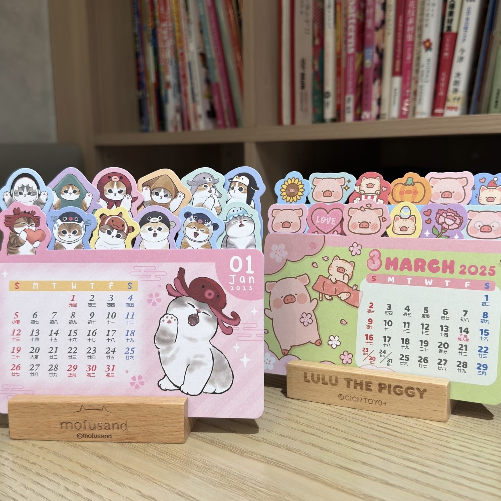 港版 mofusand 2025年木座座檯月曆