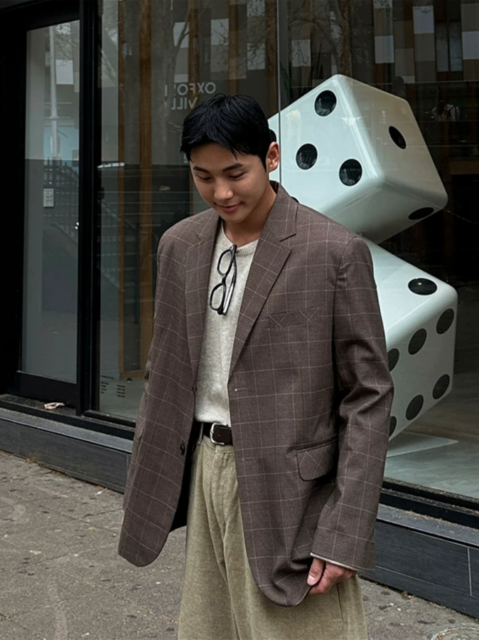 布林格紋西裝外套