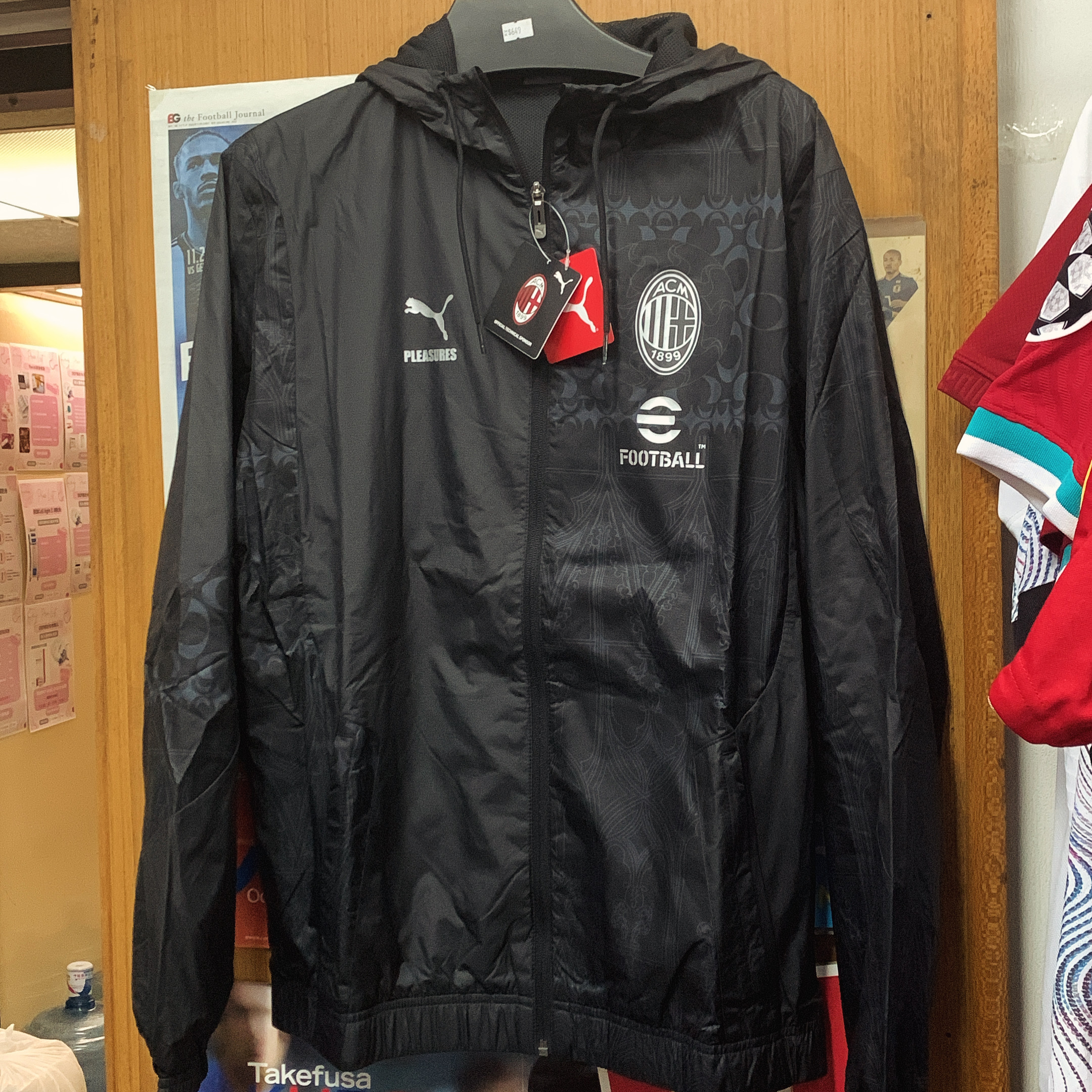2023 AC Milan x Pleasire Pre Match Training Jacket