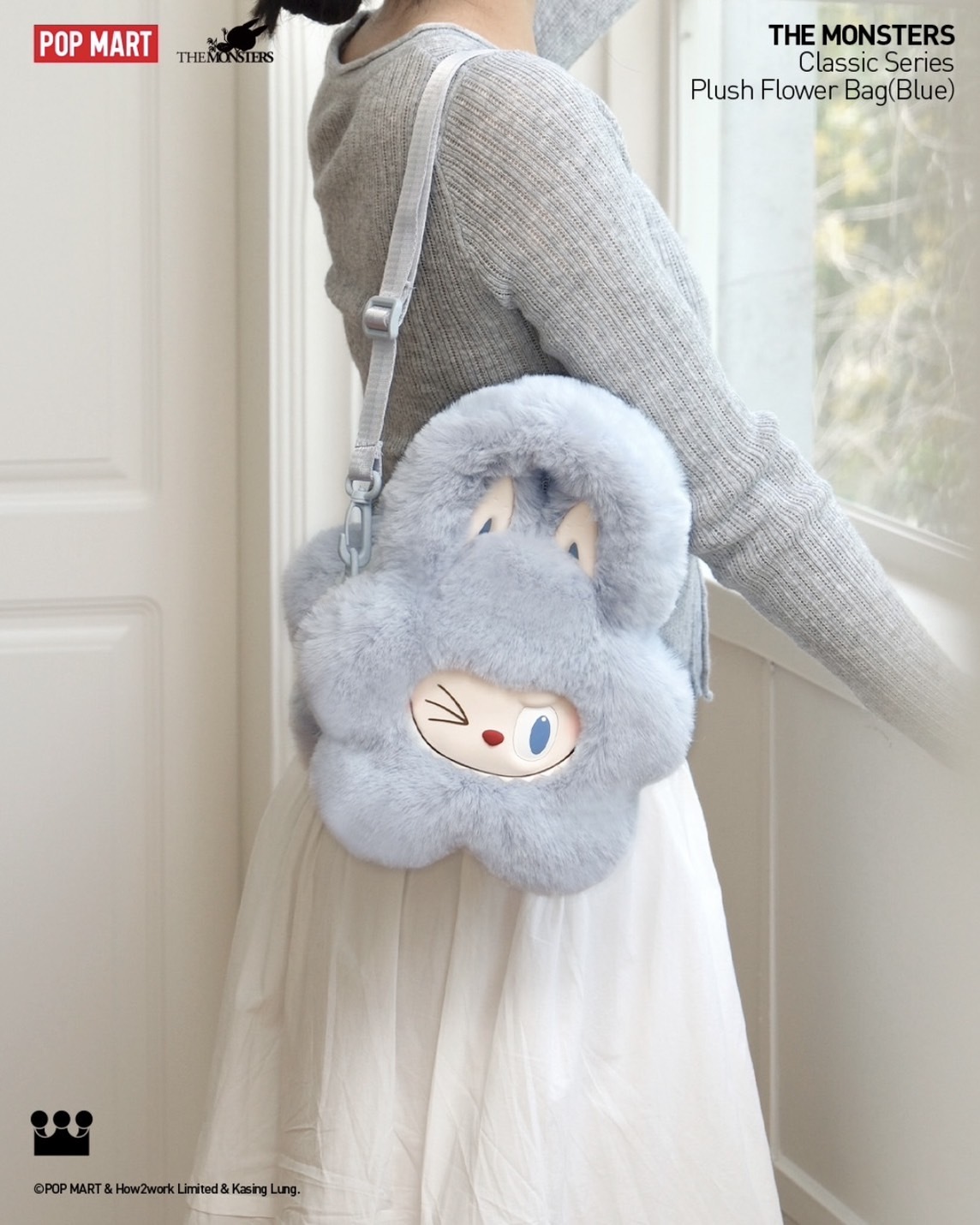 <官方正版授權>The Monsters LABUBU POPMART 泡泡瑪特 毛絨 花花包