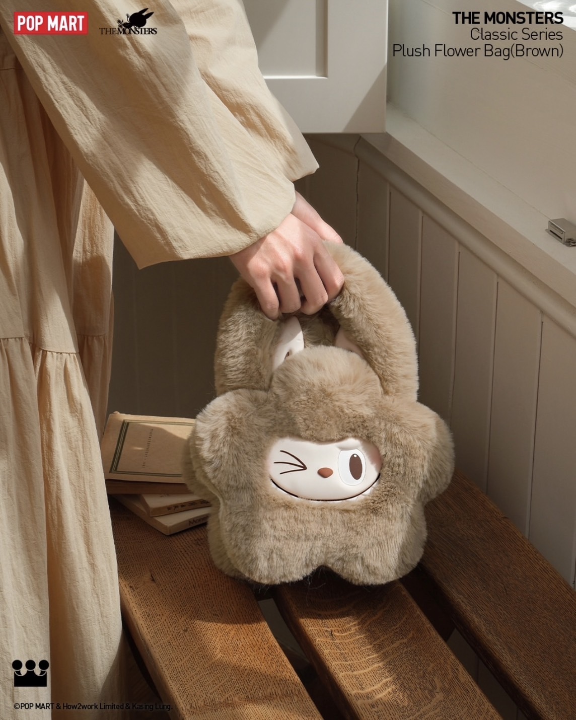 The Monsters LABUBU POPMART 泡泡瑪特毛絨花花包