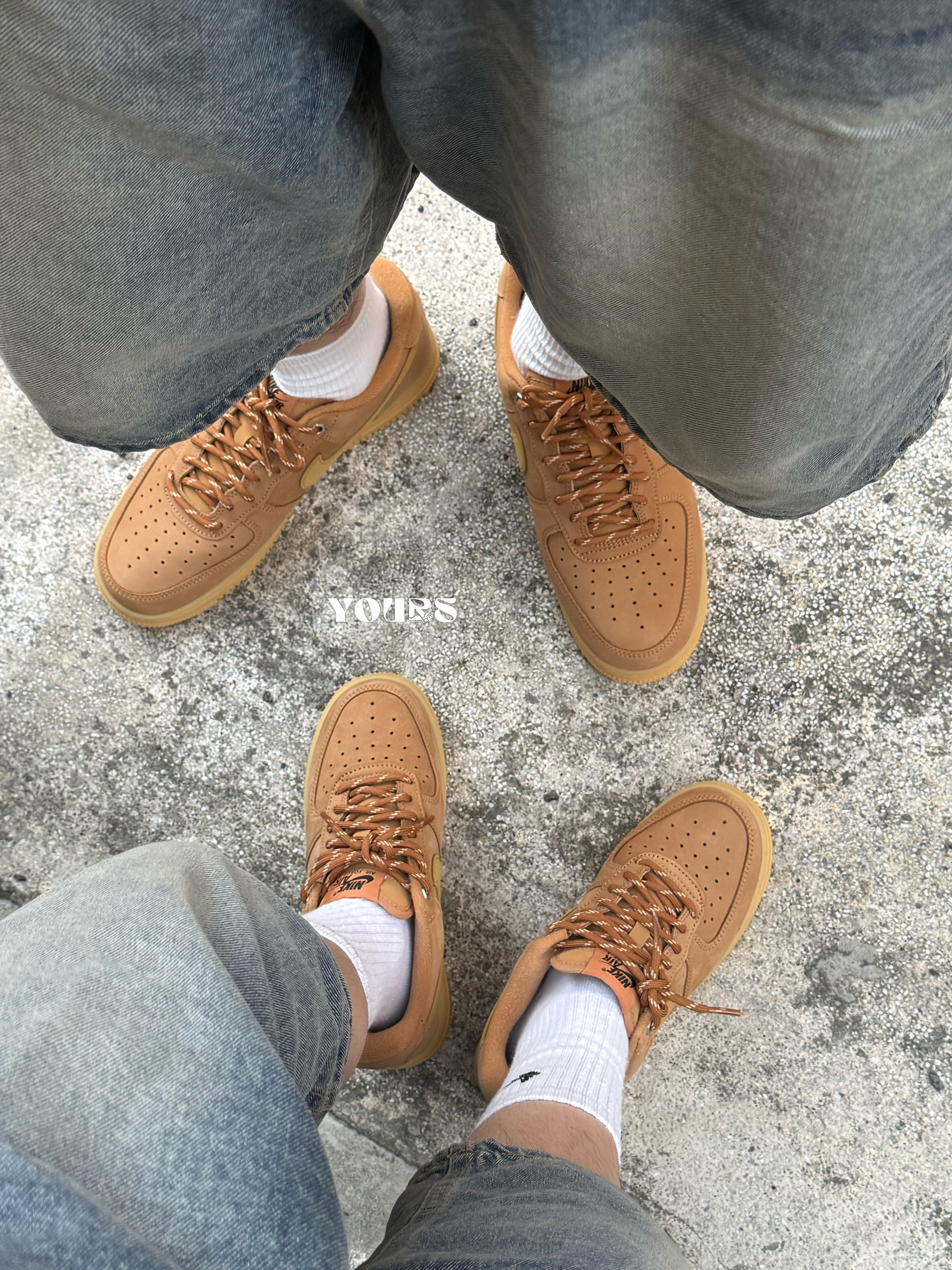 air force 1 flax low on feet