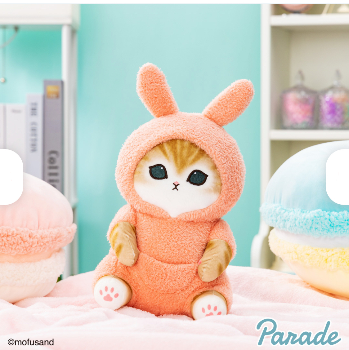 日本限定 貓福珊迪 mofusand 睡衣 28cm 大毛絨玩具