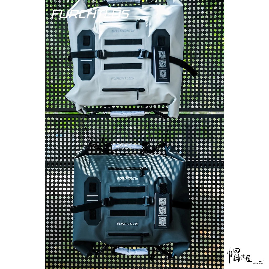 FURCHTLOS富合樂斯 機車防水後座包 可擴充到42L 雙捲口設計 服貼式防水包