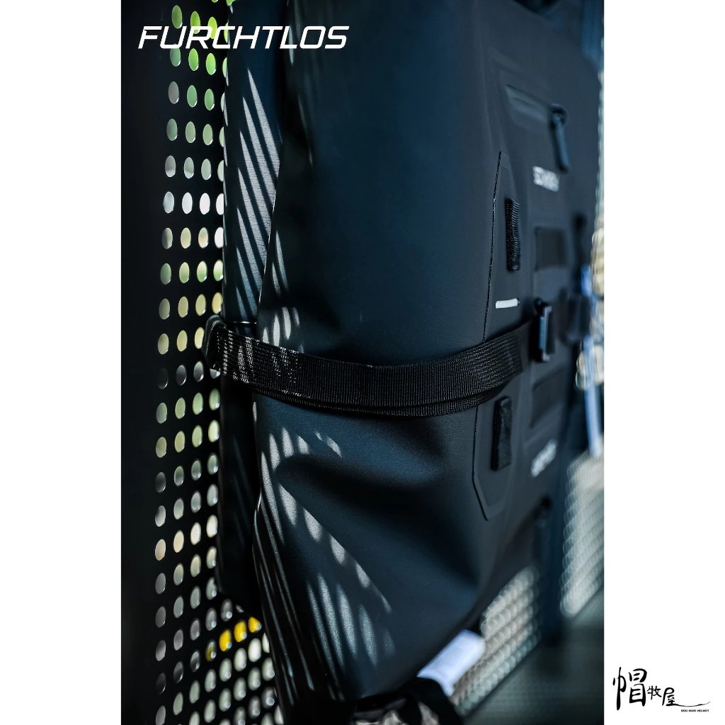 FURCHTLOS富合樂斯 機車防水後座包 可擴充到42L 雙捲口設計 服貼式防水包