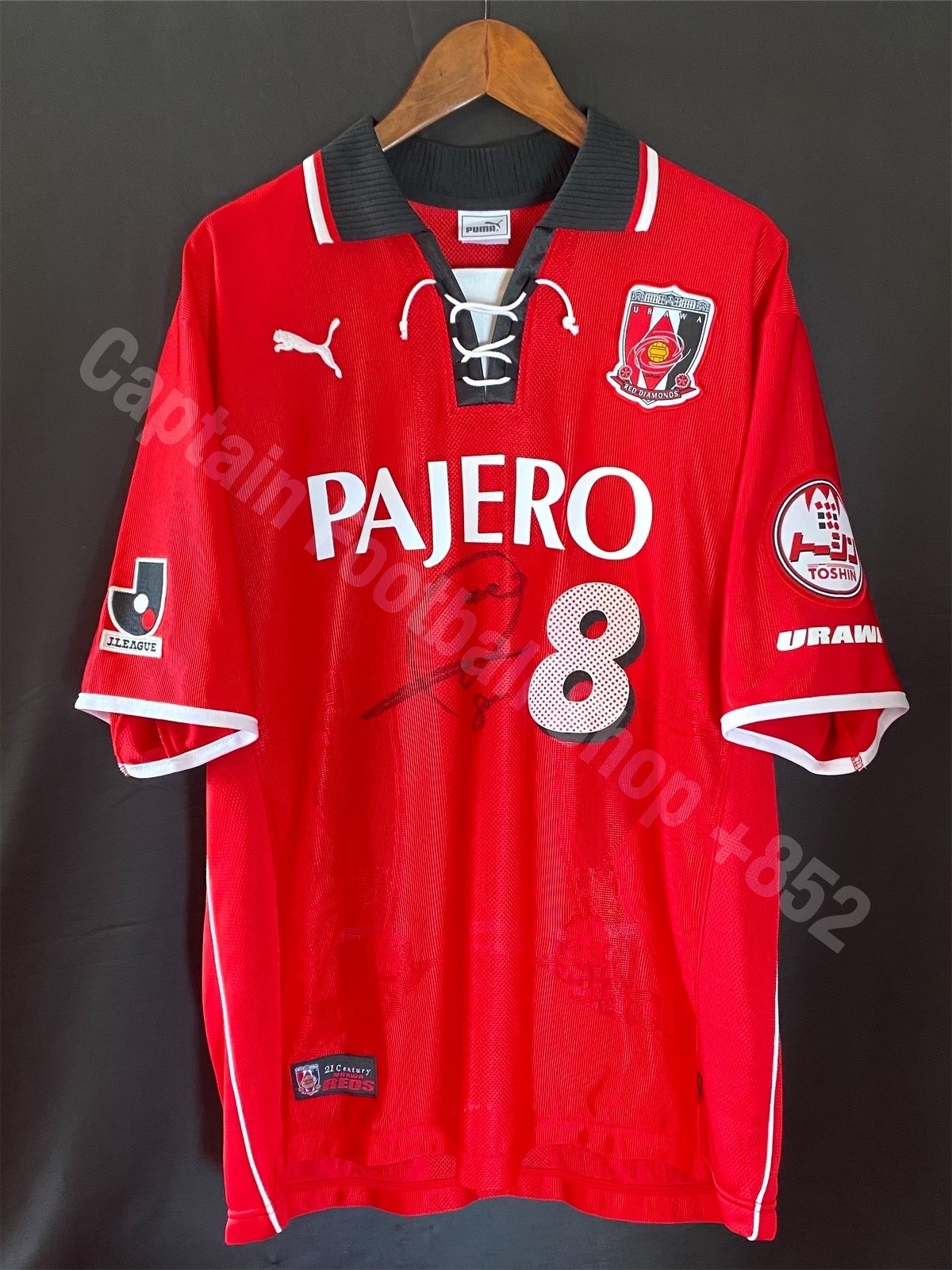 (球員版) 浦和紅鑽 2001 Puma 小野伸二特別版主場球衣