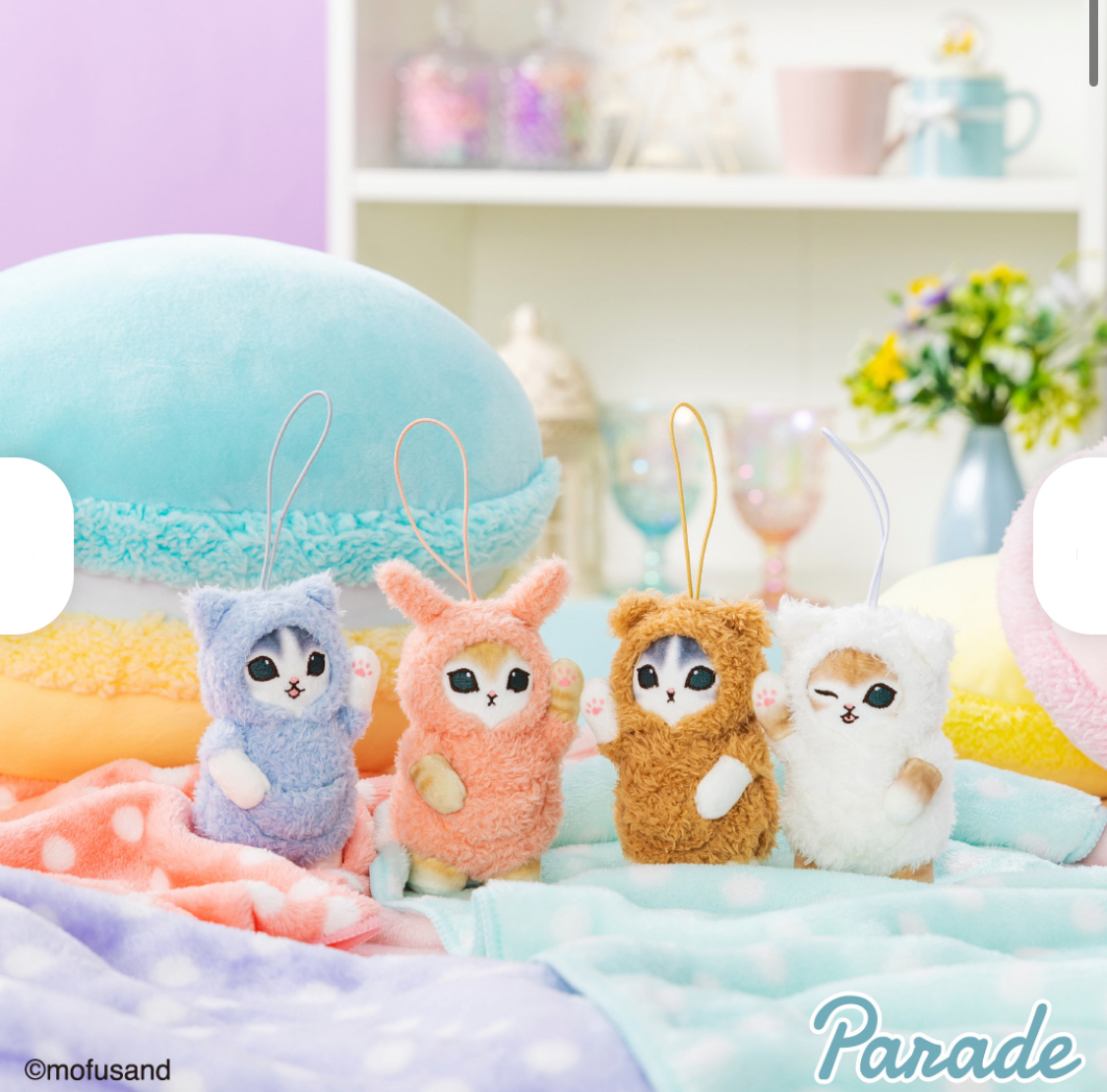 日本限定 貓福珊迪 mofusand 睡衣 吉祥物 掛飾