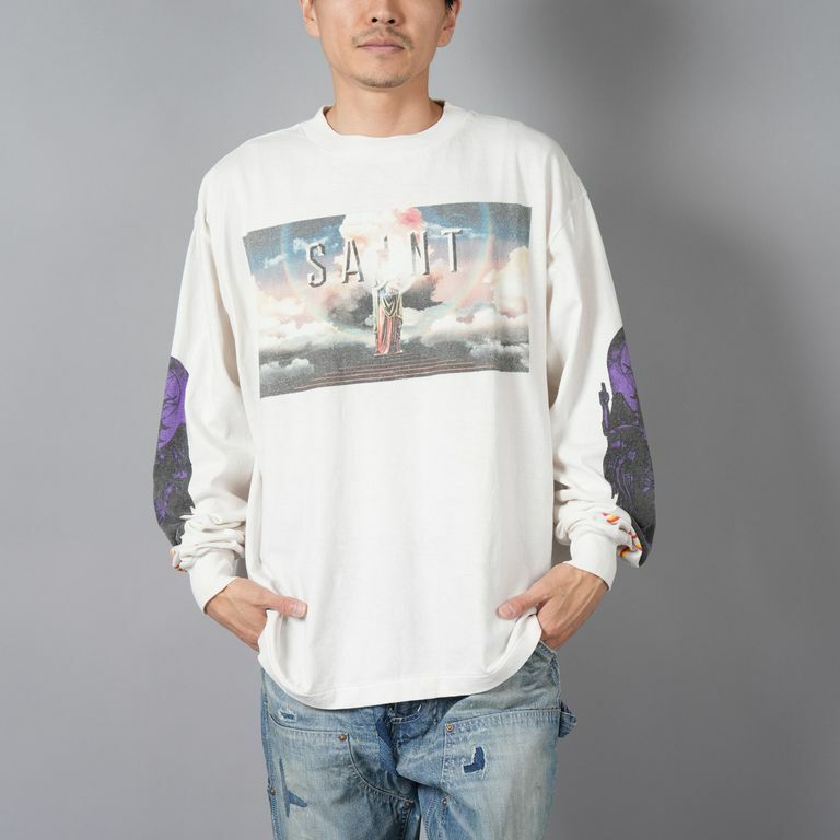 SAINT Mxxxxxx 2024 A/W SAINT PICTURES LS TEE - WHITE PRE ORDER ITEM (預訂中)