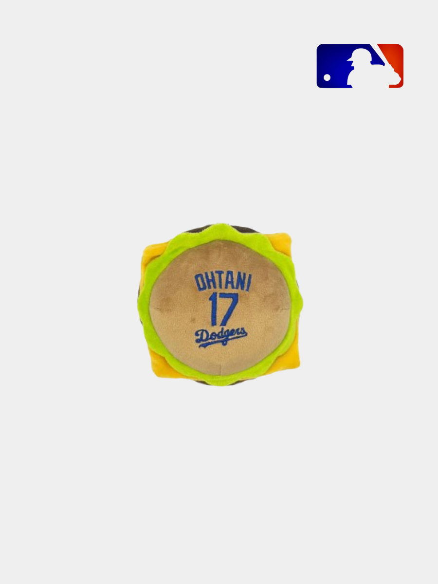 【MLB】洛杉磯道奇隊 大谷翔平選手款｜狗狗漢堡造型玩具