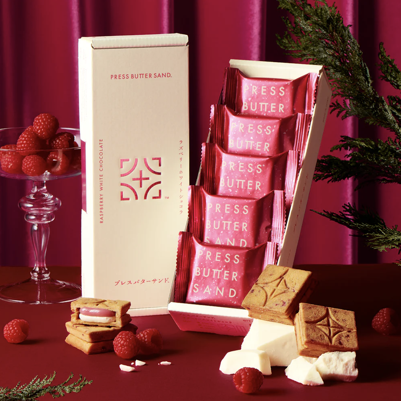 Press Butter Sand｜覆盆子白朱古力