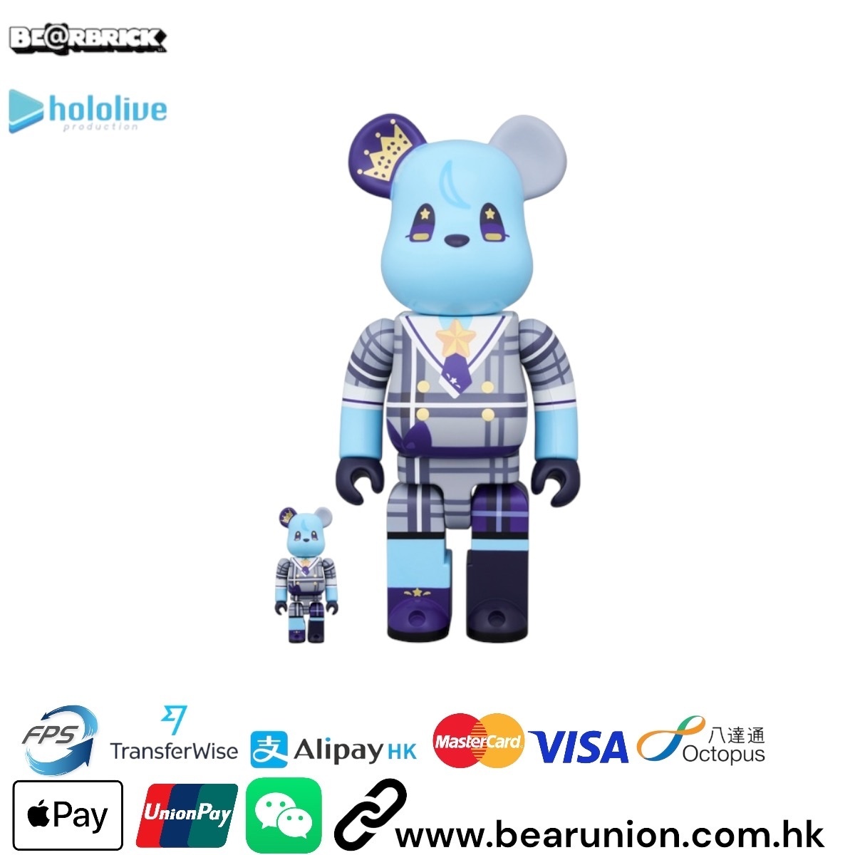 🎏預訂🎏Bearbrick 400% hololive × 星街すいせい