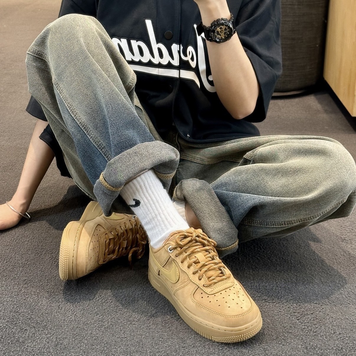 Nike Air Force 1 Low Flax 小麥色 女鞋 低筒休閒鞋