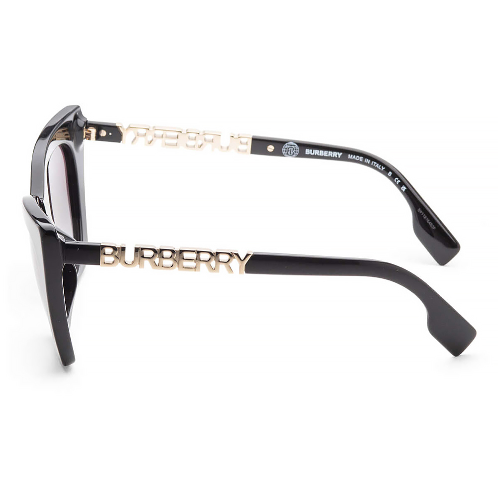 (海外代購)【Burberry】BE4372U-30018G-52 女士黑色貓眼太陽眼鏡-下單請先私訊詢問