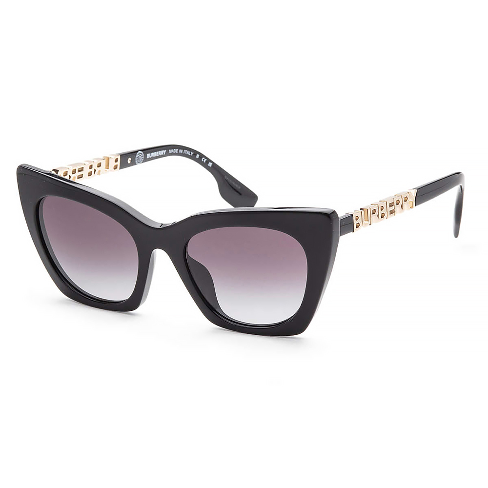 (海外代購)【Burberry】BE4372U-30018G-52 女士黑色貓眼太陽眼鏡-下單請先私訊詢問