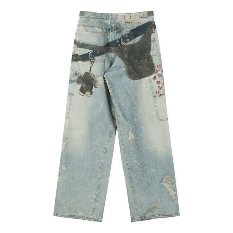 ★GRAILZ★【送料0/関税0】RHINSTONE ILLUSION DENIM PANTS MUSINSA公式 | GRAILZ RHINSTONE ILLUSION DENIM PANTS [BLUE]
