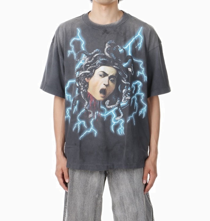 SAINT Mxxxxxx 2024 A/W SS TEE / MEDUSA / BLACK - PRE ORDER ITEM (預訂中)
