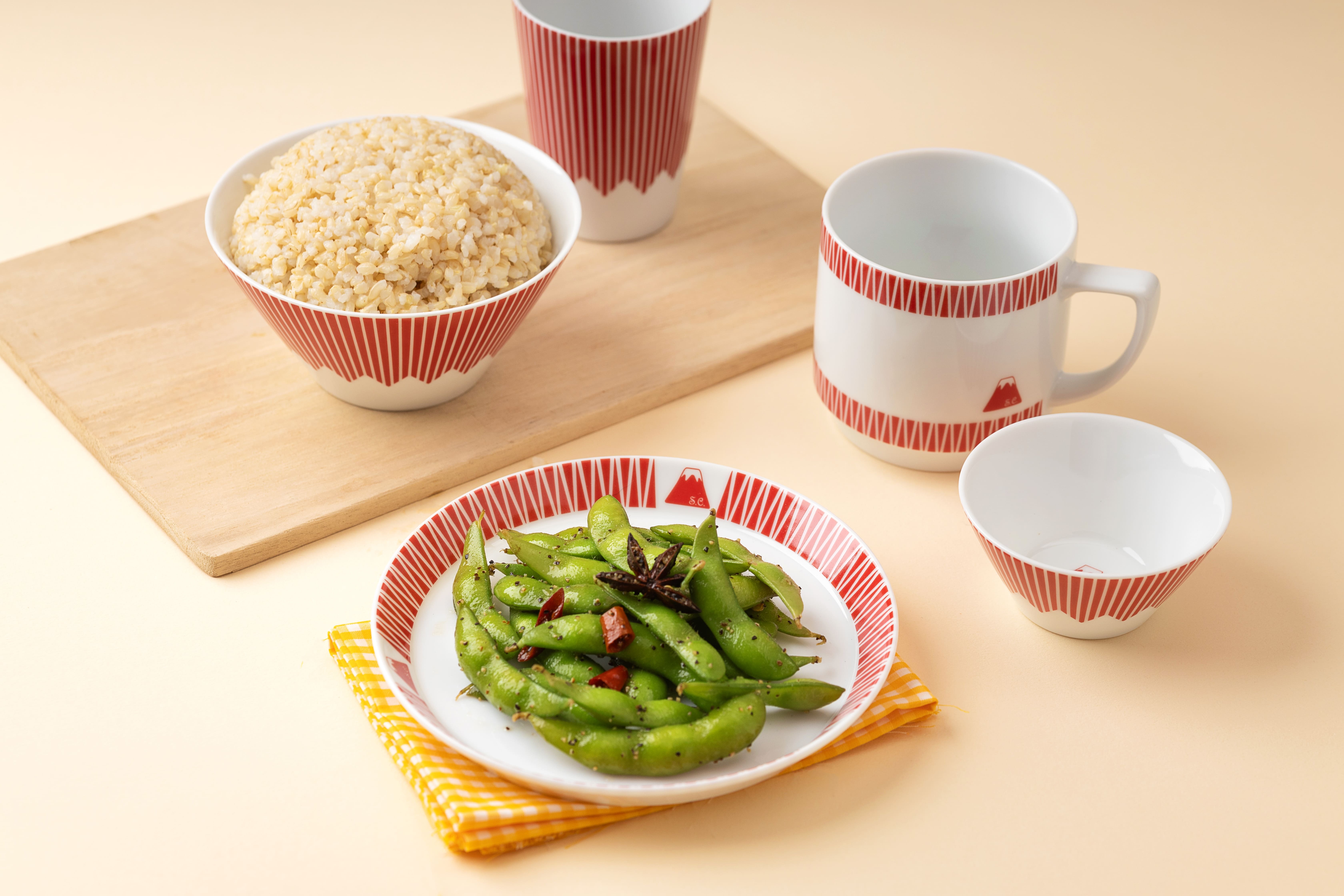 SWEETS CRAFT 日本富士山系列多用途餐盤 (小) 紅色