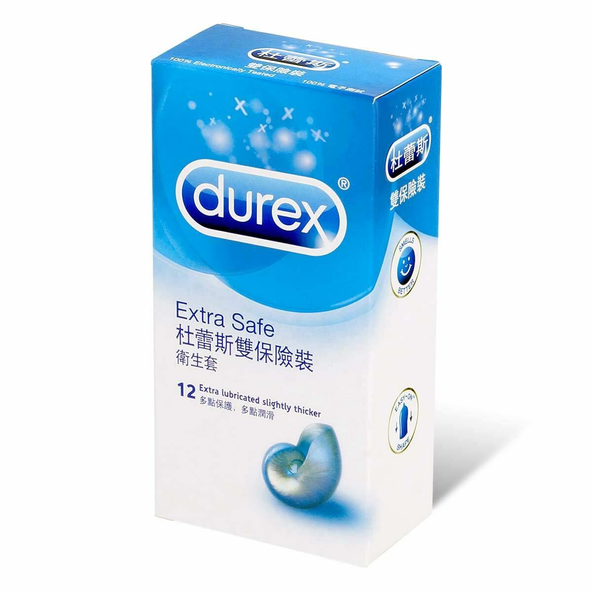 Durex 雙保險裝 12 片裝 乳膠安全套(避孕套)（平行進口）（Exp.10.2025）(4895173227370)