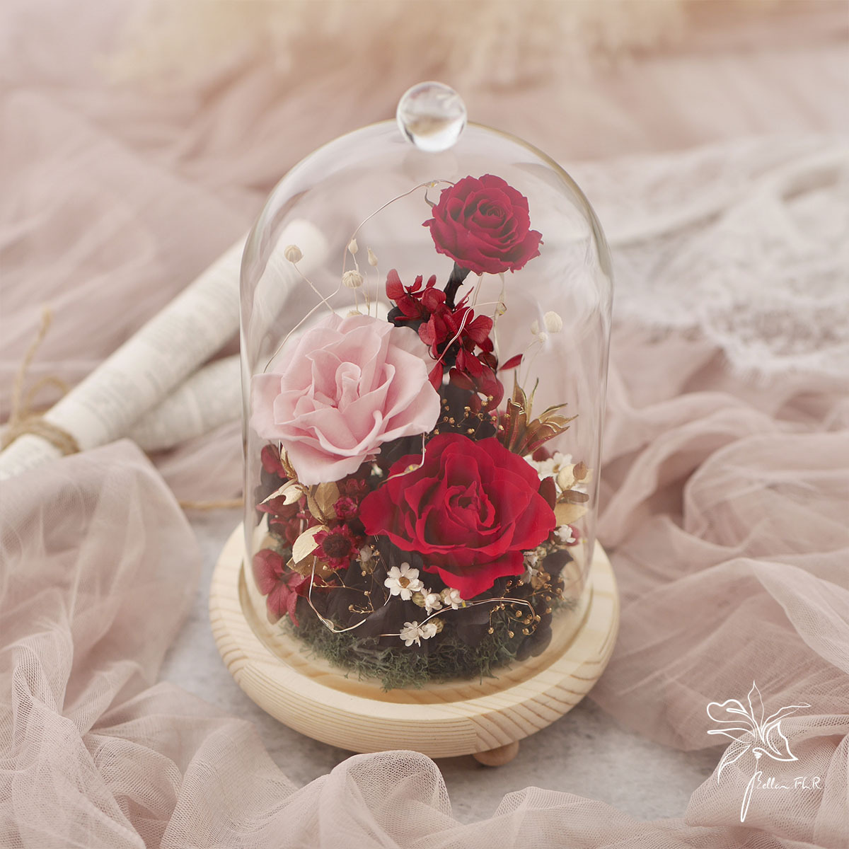 【絢戀】長型玻璃花盅-大