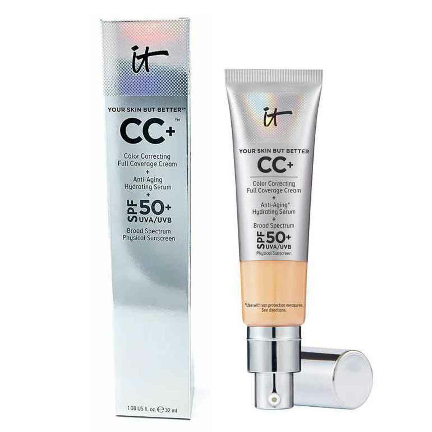 IT Cosmetics 經典款全效完美遮瑕CC霜粉底液 SPF50 #Fair 32ml (平行進口)  (36059971979149)