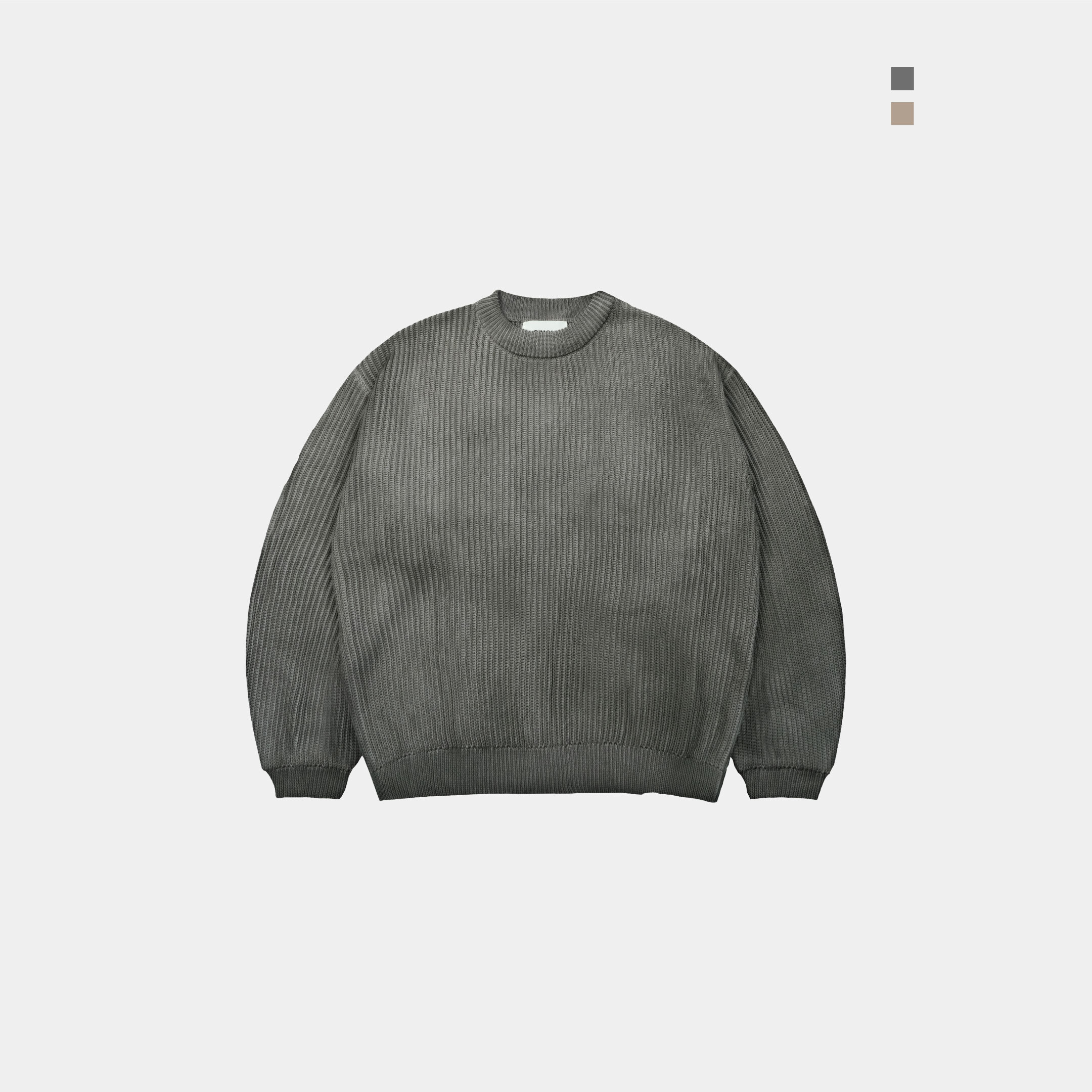 SIMON MADE TL-2419 擦髒 仿舊 坑條 抗刺癢 毛衣